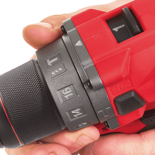 Máy khoan động lực Milwaukee M12 FPD-402C (Hộp nhựa, 02 Pin 12V 4Ah, Sạc M12-18 FC)