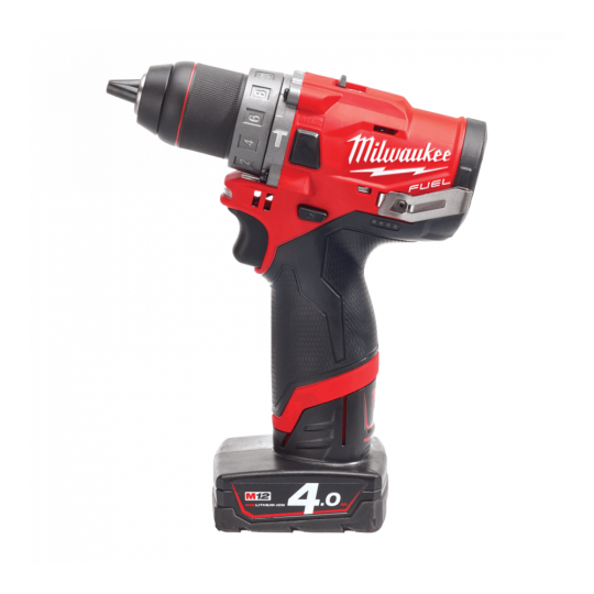Máy khoan động lực Milwaukee M12 FPD-402C (Hộp nhựa, 02 Pin 12V 4Ah, Sạc M12-18 FC)