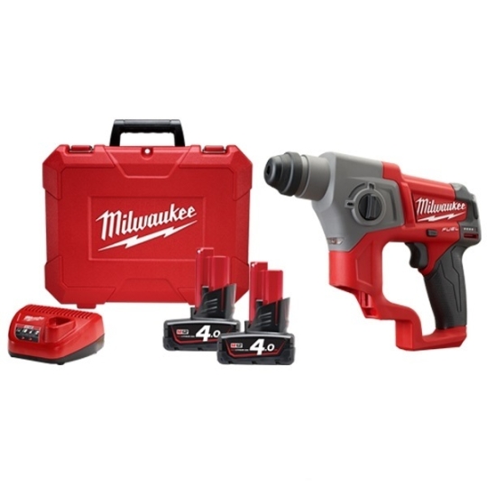 Máy khoan búa Milwaukee M12 CH-402C SET (2 pin x 4.0Ah, 1 sạc)