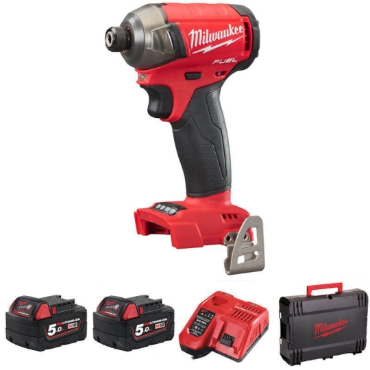 Máy vặn vít thủy lực Milwaukee M18 FQID-502X SET (2pin x 5.0Ah, 1 sạc)